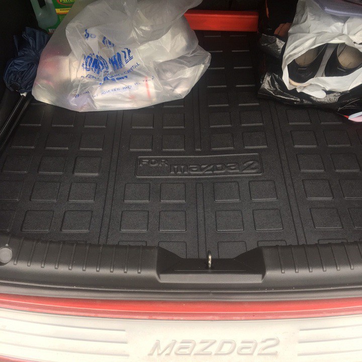 Lót Cốp Nhựa Dẻo Xe Mazda 2 2015 đến 2021 bản Sedan Ko Mùi Đàn Hồi Tốt