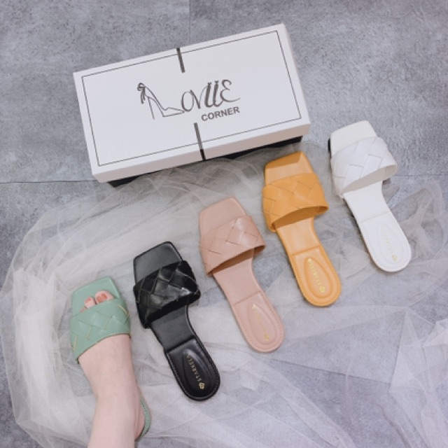 LOVIIECORNER- DÉP NỮ THỜI TRANG DA MỀM QUAI NGANG ĐAN - DÉP NỮ MŨI VUÔNG ĐẾ MỀM THỜI TRANG QUẢNG CHÂU - HOT TREND 2020 | BigBuy360 - bigbuy360.vn