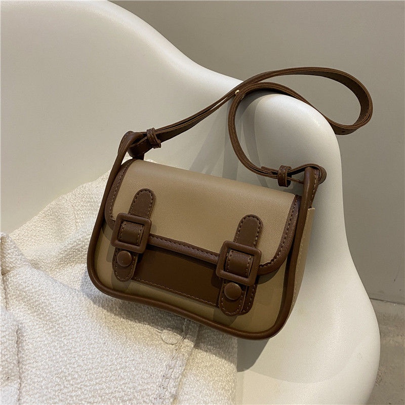 Cambridge bag for women 2022 new fashion contrast color small square French niche underarm bag all-match ins messenger bag