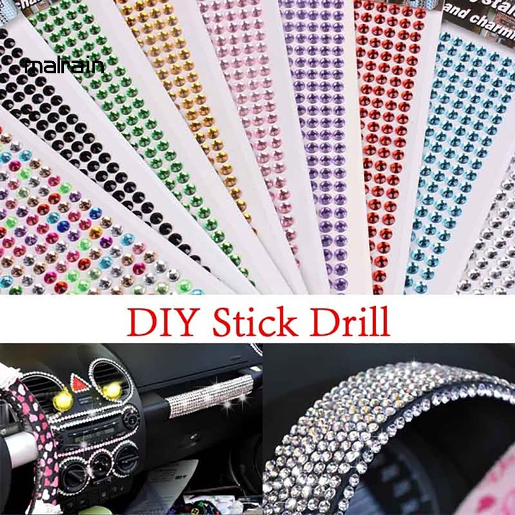 Miếng dán đính kim cương giả trang trí điện thoại tùy chọn màu sắc