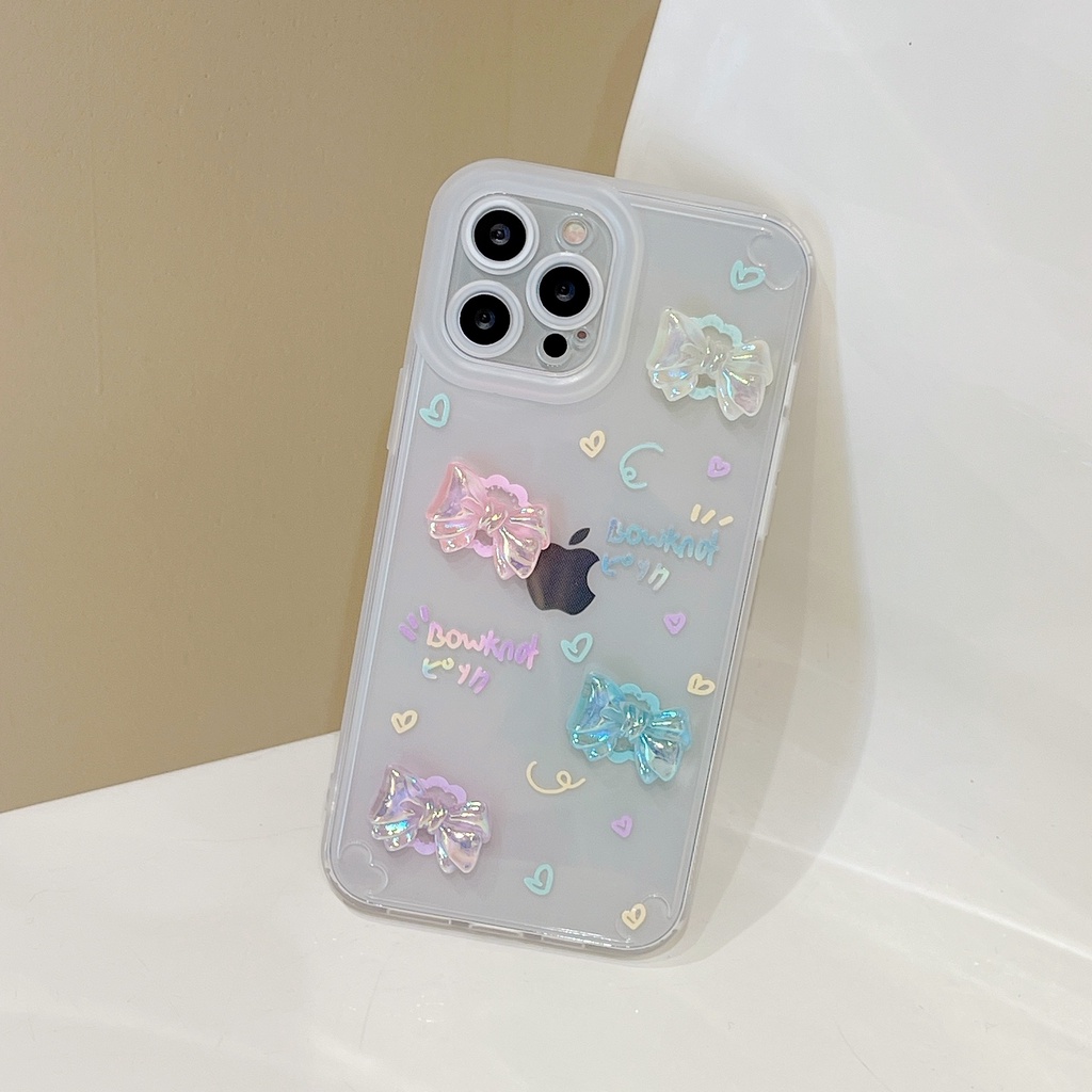 Ốp Điện Thoại Họa Tiết Gấu Và Bướm Xinh Xắn Chống Rơi Cho iphone 7 8 plus 11 pro 11 promax 12 promax