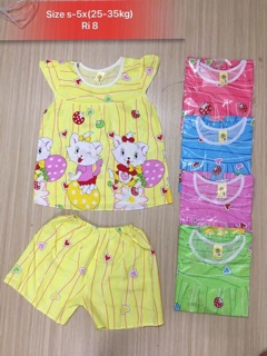 Bộ tôn bé gái size 20-30kg