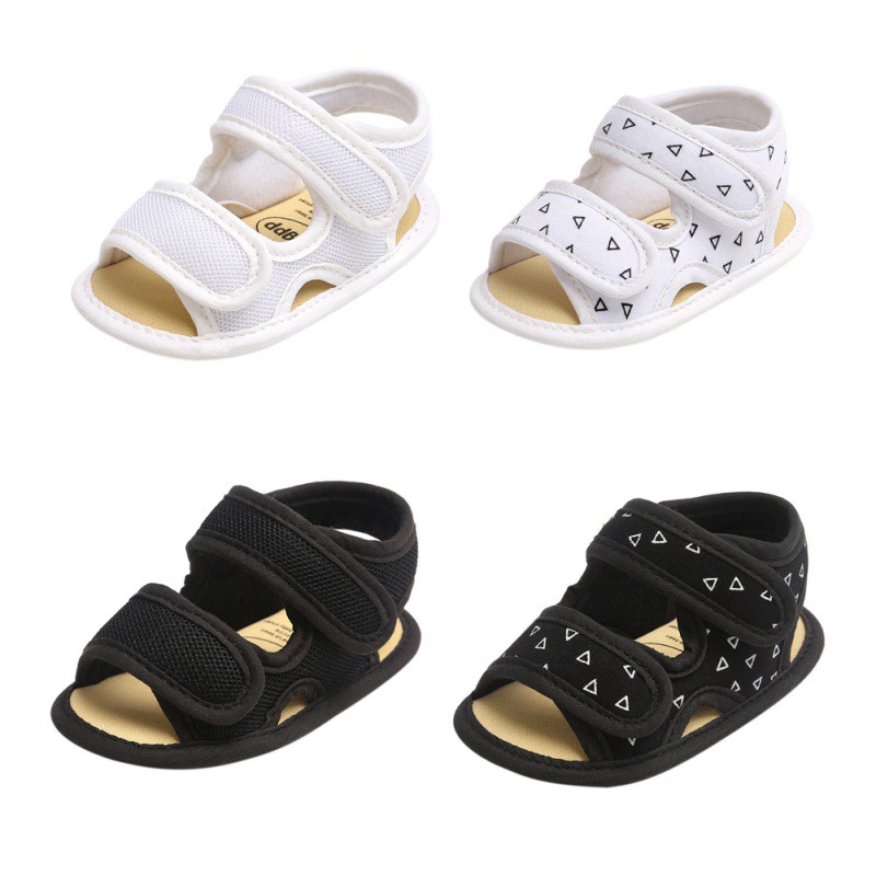 Giày sandal đế mềm chống trượt họa tiết dễ thương thời trang cho bé từ 0-18 tháng tuổi