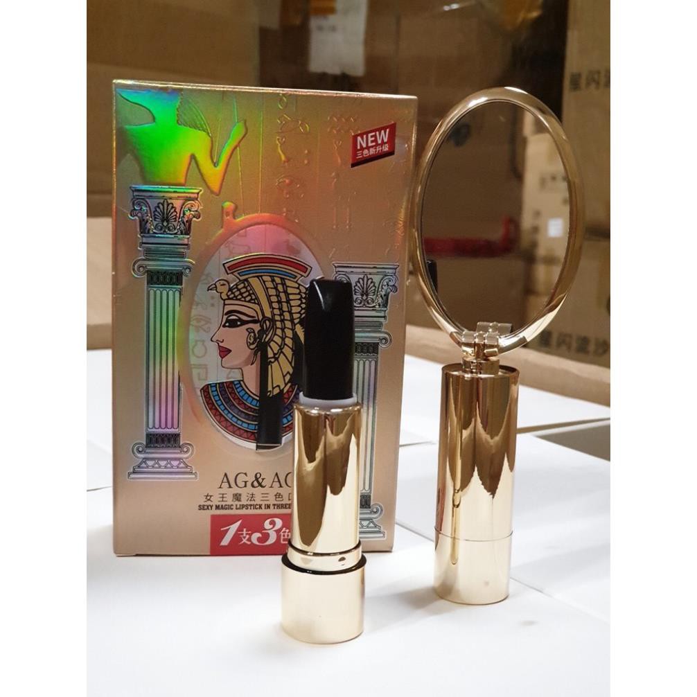 [Chính Hãng] Son Gương 3 Màu AG&AG Thiết Kê Sang Trọng, Chất Son Nhẹ, Mềm Mịn, Không Gây Khô Môi, Nặng Môi | BigBuy360 - bigbuy360.vn