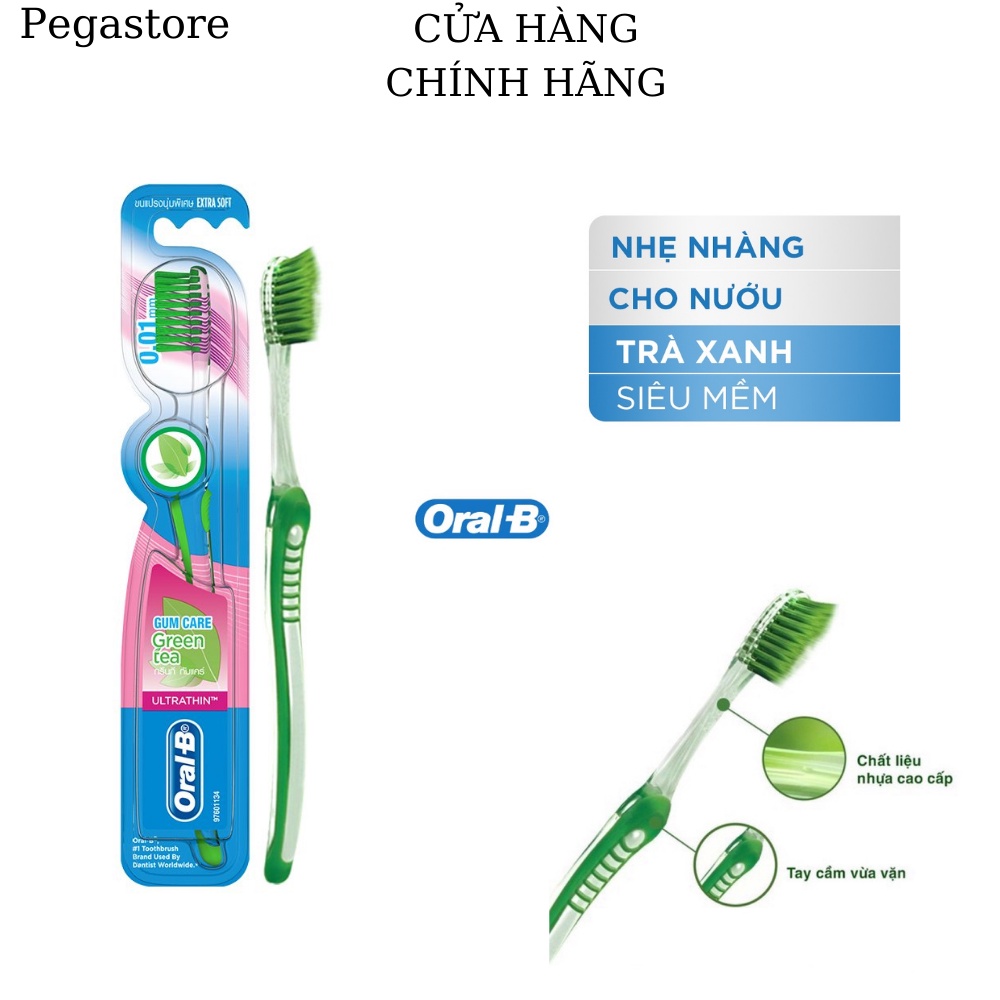 Bàn chải đánh răng ORAL B Green Tea Gum Care - Bàn chảy đánh răng ORALB