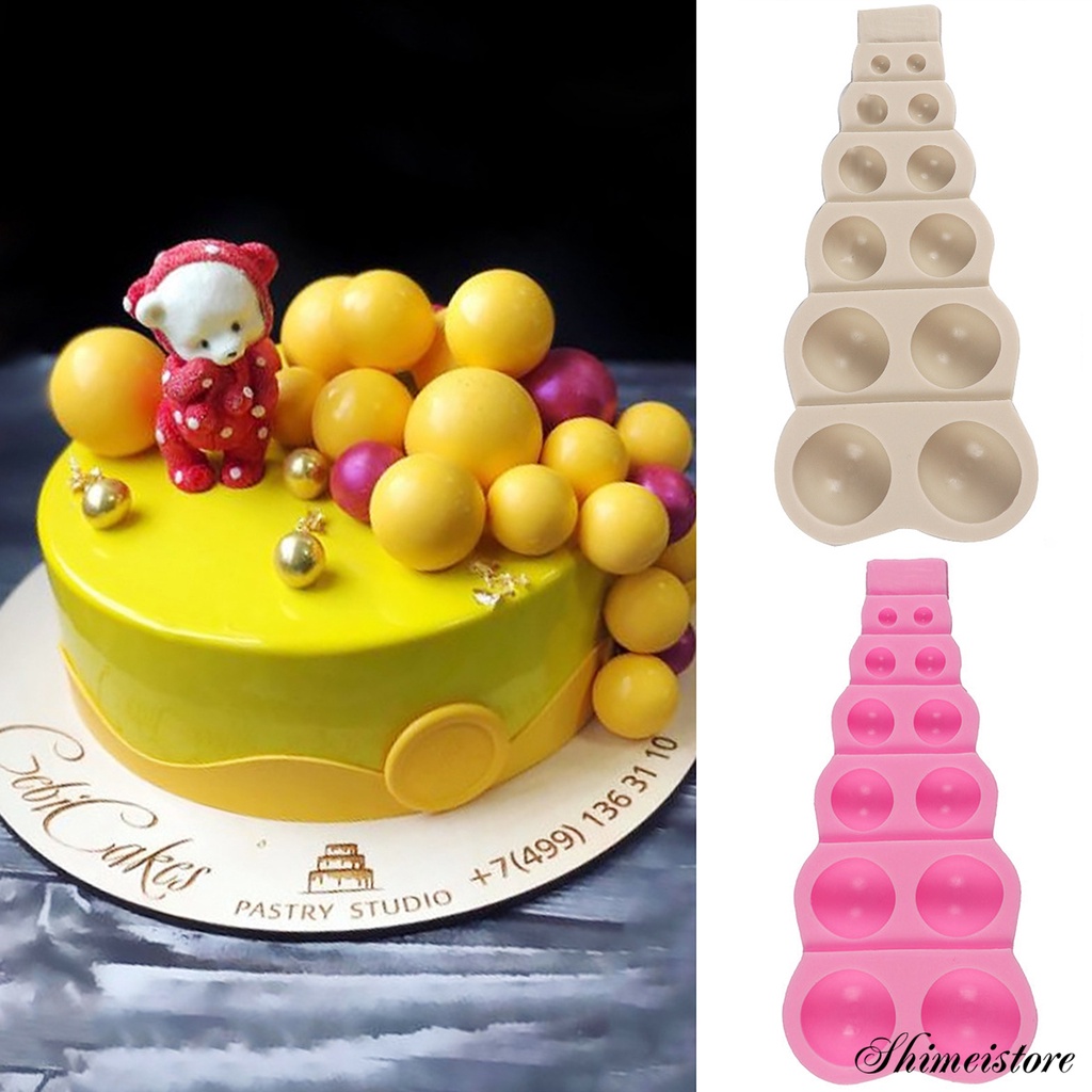 Khuôn Silicone Làm Bánh Kem / Sô Cô La / Thạch Nóng Hình Bán Nguyệt Độc Đáo