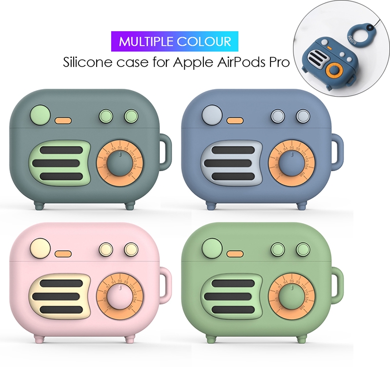 Vỏ silicone bảo vệ chống sốc cho hộp sạc tai nghe Apple Airpods Pro