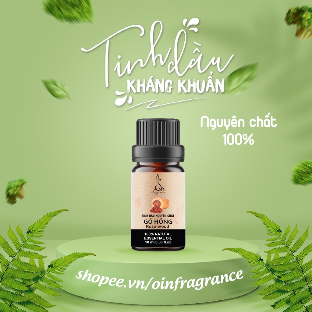 Tinh dầu xông 100% thiên nhiên an toàn, có kiểm định chất lượng, hương thơm dịu nhẹ với nhiều lựa chọn