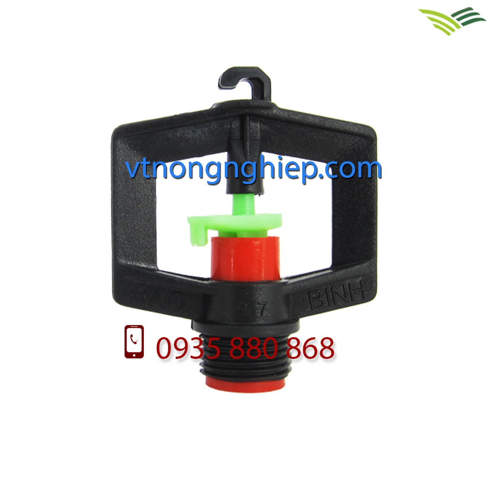 10 BÉC TƯỚI PHUN MƯA BB-917 kèm nối 21 răng trong 17