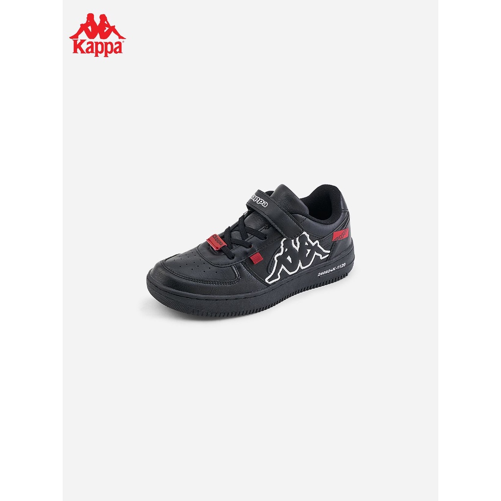 Giày sneakers thể thao trẻ em 6-12 tuổi Kappa trắng/đen Fullbox chính hãng 34155PW