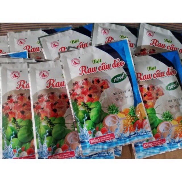 Hộp 12 gói bột rau câu con cá