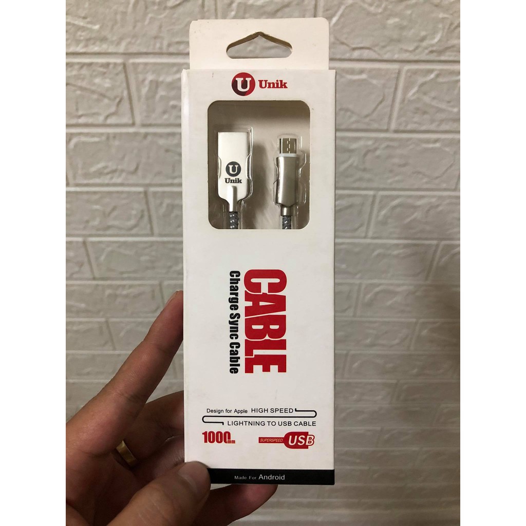 ⚡️Cáp Micro USB Unik 1m⚡️