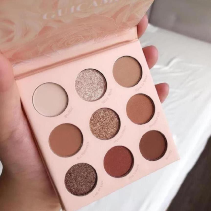 NgocKG04 -   Bảng Phấn Mắt Guicami Màu Nude Lì Lấp Lánh Lâu Trôi