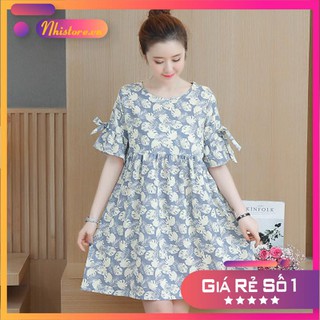 THANH LÝ HÀNG TỒN KHO Đầm bầu công sở thiết kế sau sinh cho bé bú tiện lợi