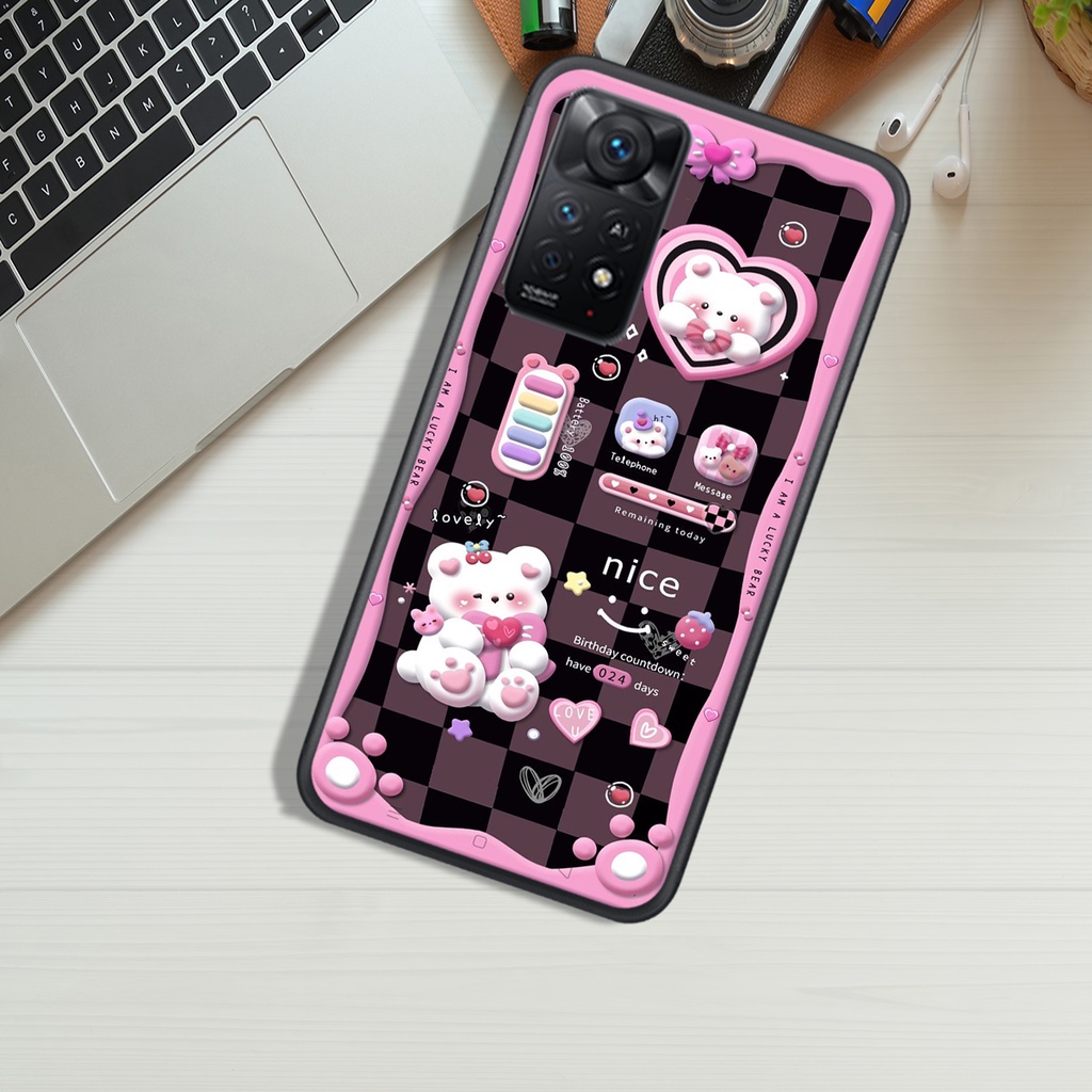 Ốp Lưng XIAOMI REDMI NOTE 11 4G - REDMI NOTE 11 5G - REDMI NOTE 11 PRO , In Hình Gấu Chocolate đáng yêu.