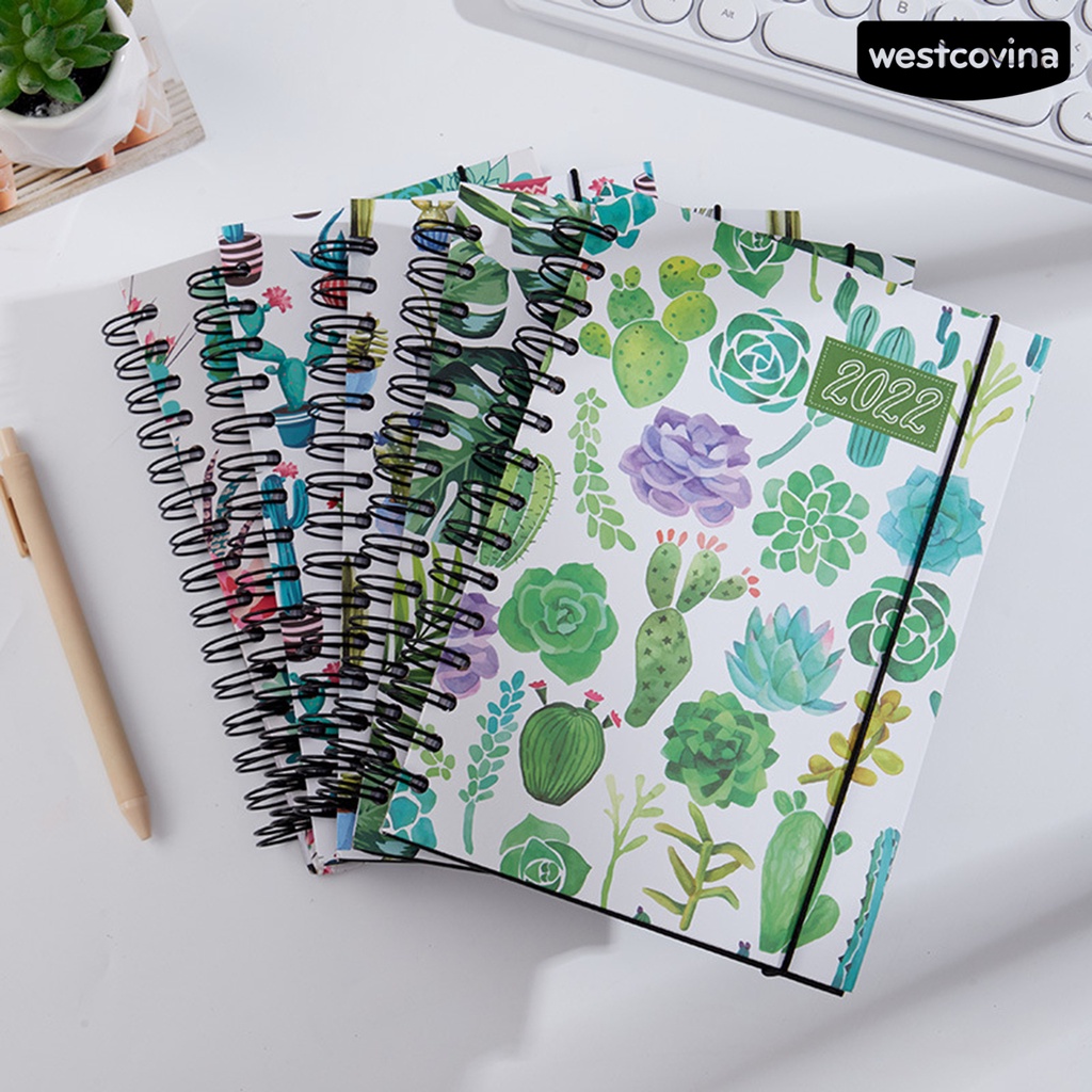 [Hot]✍Sổ Tay A5 Bìa Dày In Họa Tiết Cây Lá Agenda Hiệu Quả