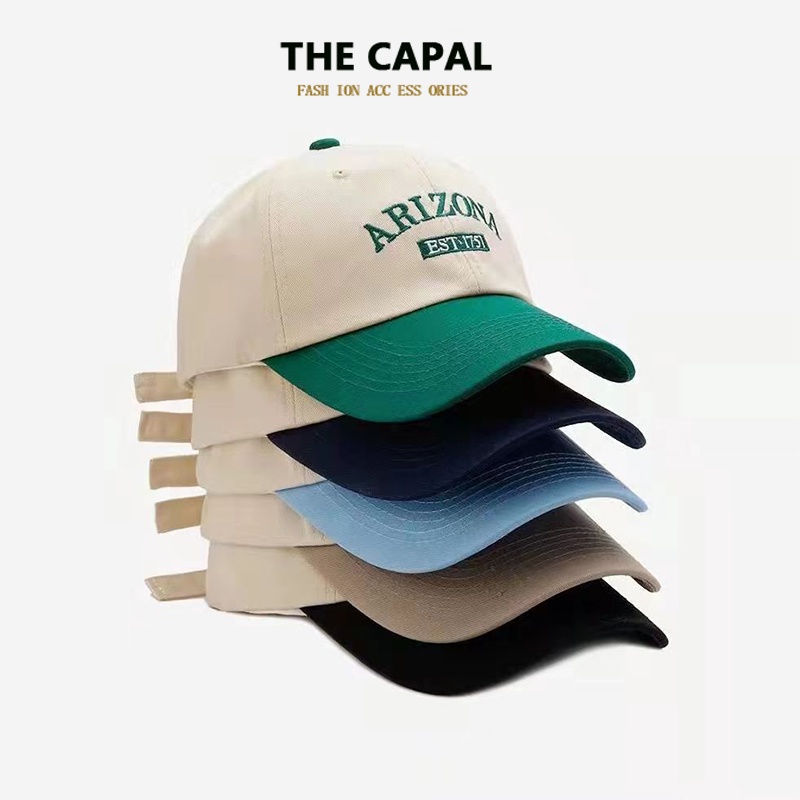 Mũ lưỡi trai THE CAPAL thêu chữ có sẵn năm màu
