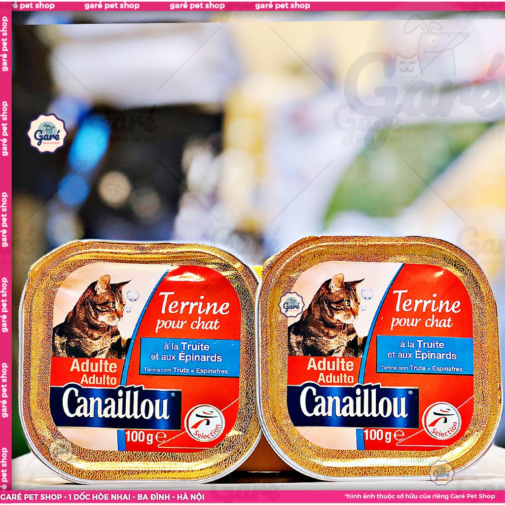 100gr - Pate Canaillou cho Mèo đủ vị hộp thiếc nhập Pháp - Canaillou Pate for Cats &amp; Kitten