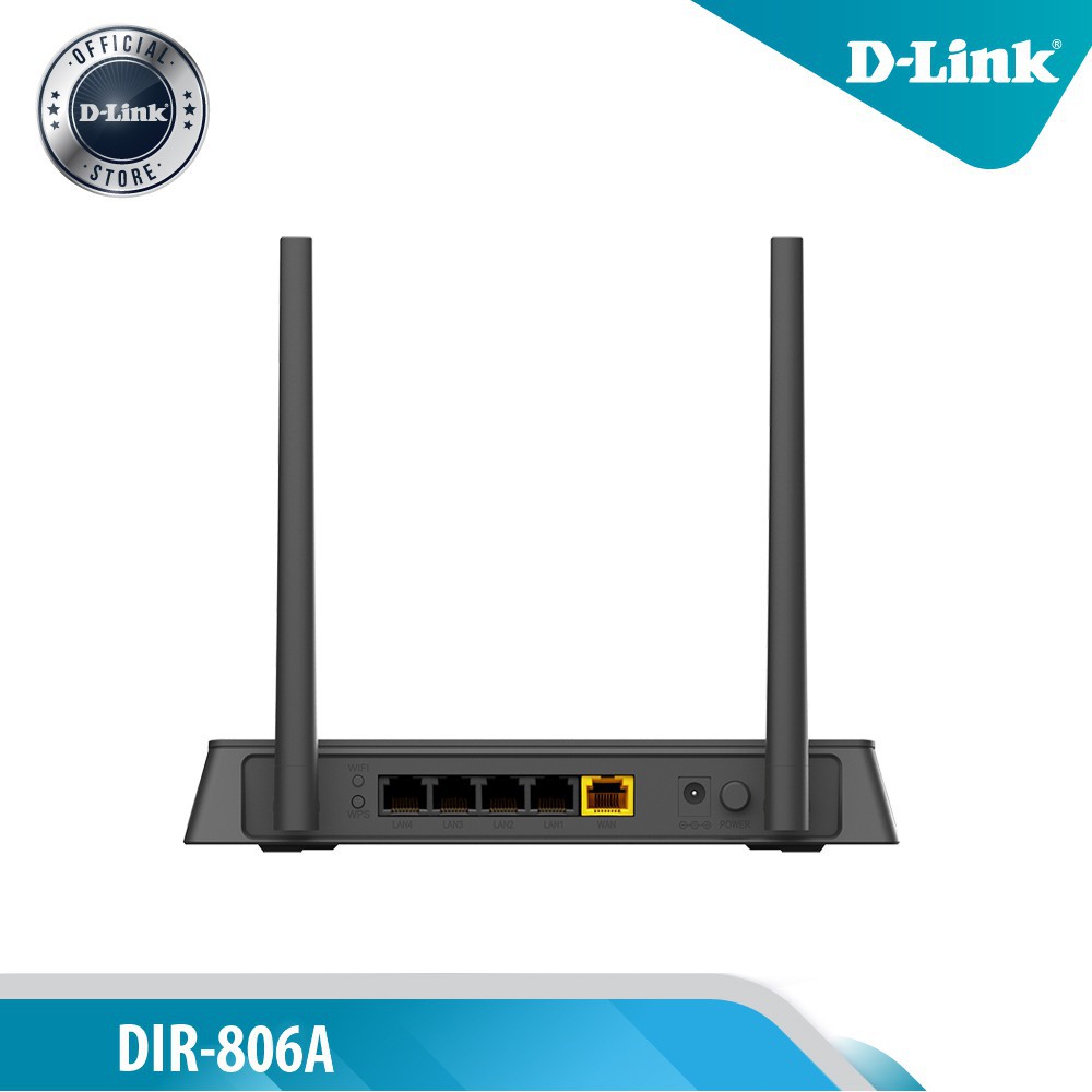 [Tiêu chuẩn Châu Âu ] D-Link Bộ Phát Wi-Fi Băng Tần Kép AC750 750Mbps DIR-806A (Đen) - Bảo Hành 24 Tháng