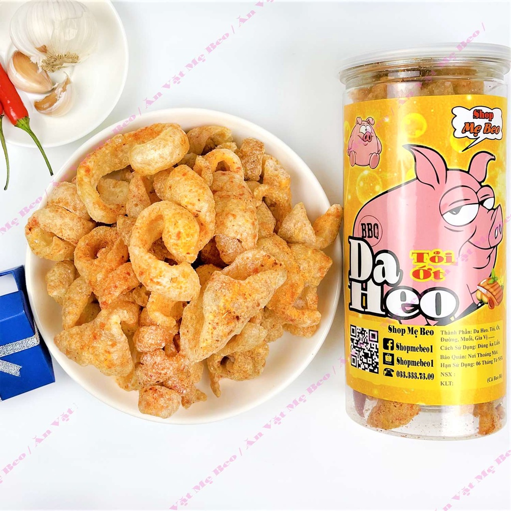 Da heo tỏi ớt chiên giòn 150gr ăn vặt cực ngon | BigBuy360 - bigbuy360.vn