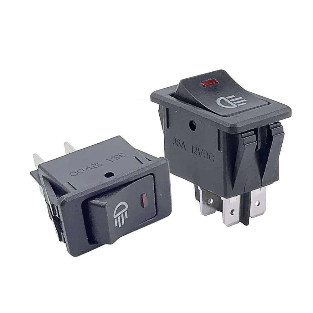 Công Tắc Bật/Tắt Đèn Sương Mù 2 Vị Trí 12V 35A 4 Chấu Cho Xe Hơi
