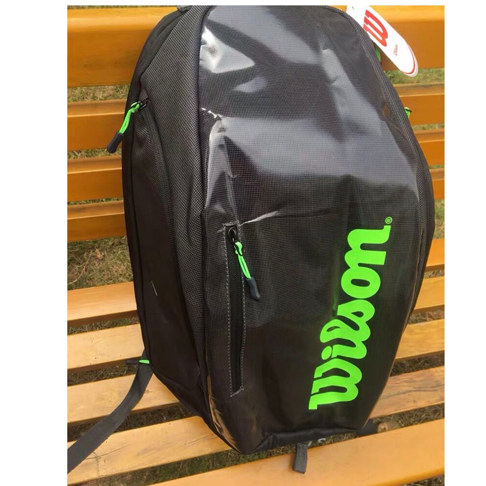 Balo Đựng Vợt Tennis Wilson Super Tour Cha Green Backpack Bag 2019 #WR8004301001