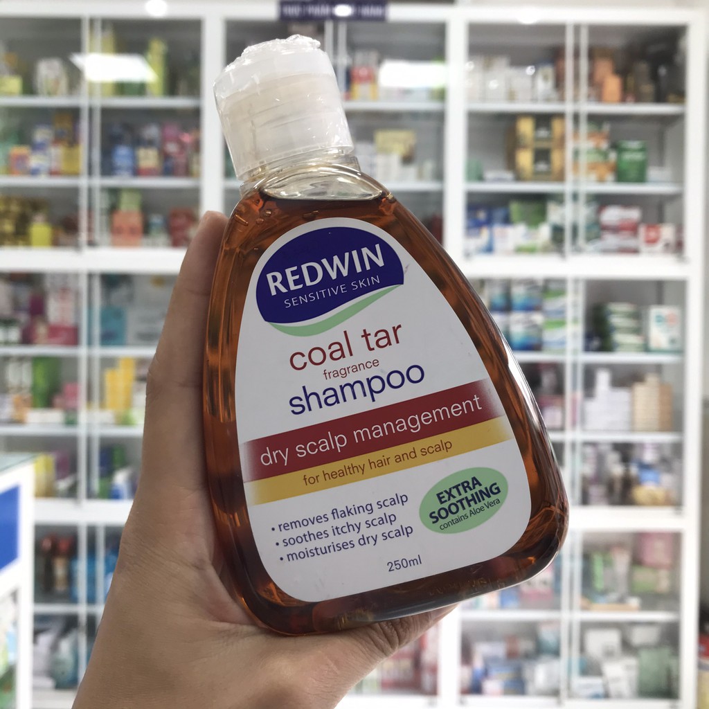 Dầu Gội trị gàu, nấm, giảm nhờn Redwin Coal Tar / Tea tree Úc 250ml [SooheeCos] DG223