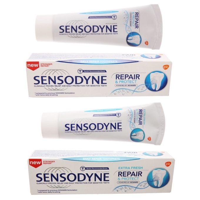 KEM ĐÁNH RĂNG SENSODYNE REPAIR &amp; PROTECT PHỤC HỒI RĂNG NHẠY CẢM 100G