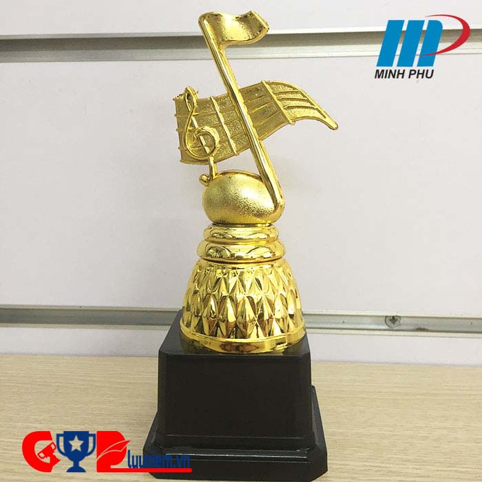 [Free thiết kế - in ấn logo] Cúp lưu niệm giá rẻ nốt nhạc