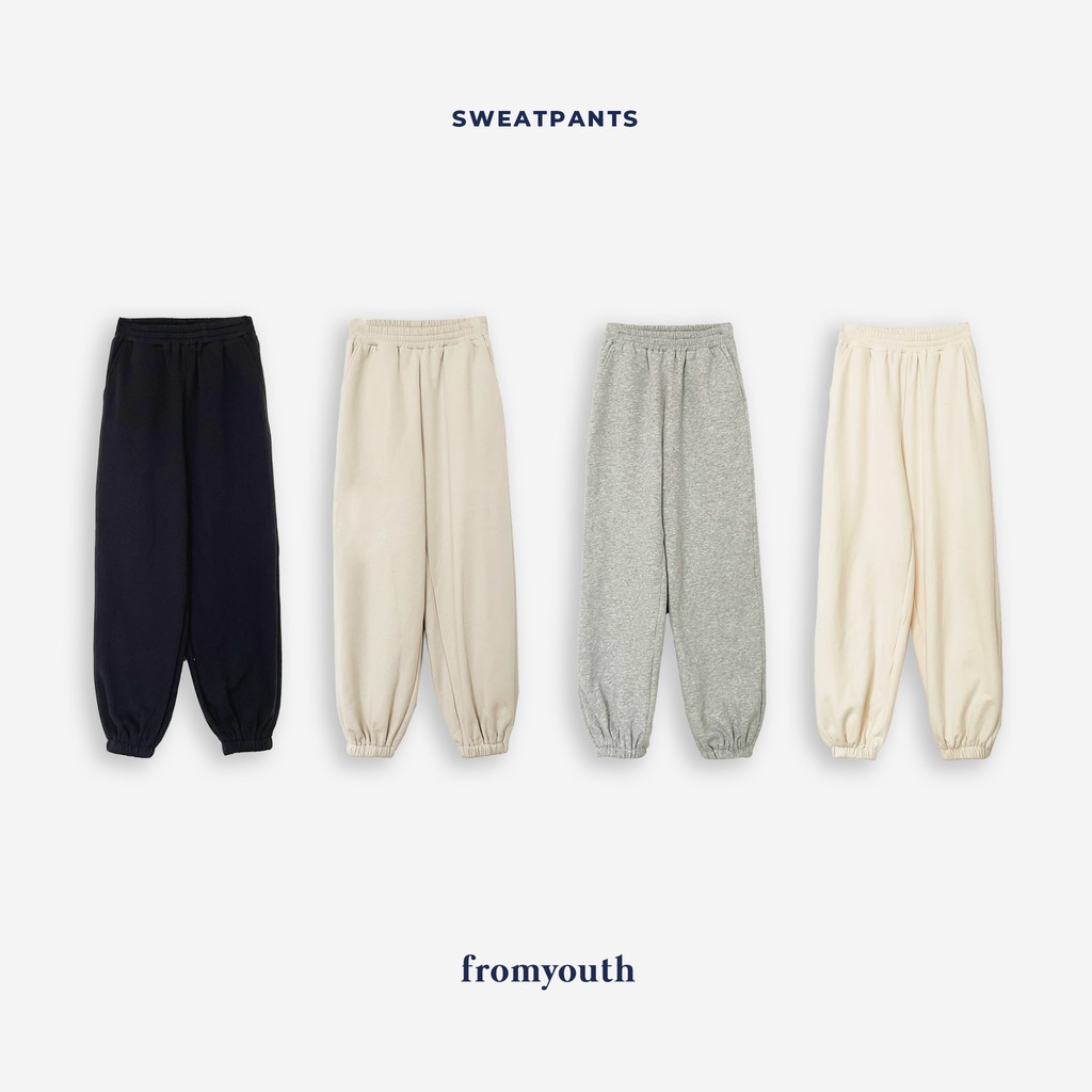 Set hoodie nỉ in chữ Naked by V -  FromYouth