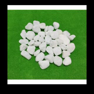 1kg sỏi trắng trang trí chậu cây nhà vườn