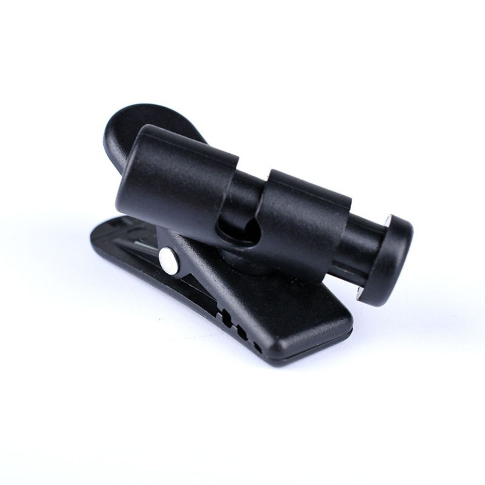 1 kẹp giữ dây tai nghe bằng nhựa màu đen có thể xoay