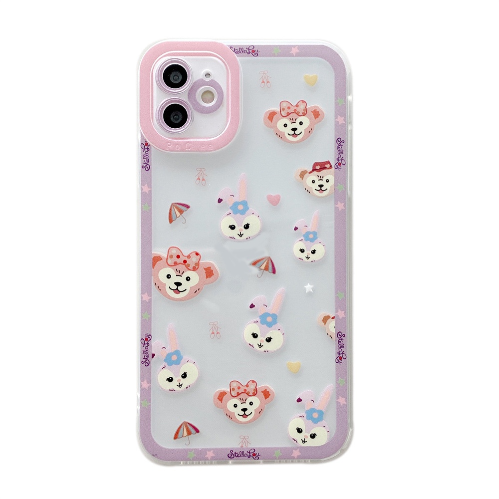 Ốp Điện Thoại TPU Dẻo Họa Tiết Chú Thỏ Dễ Thương Cho IPhone 14 13 12 11 Pro XS Max XR X 8 7 6S Plus Mini SE2