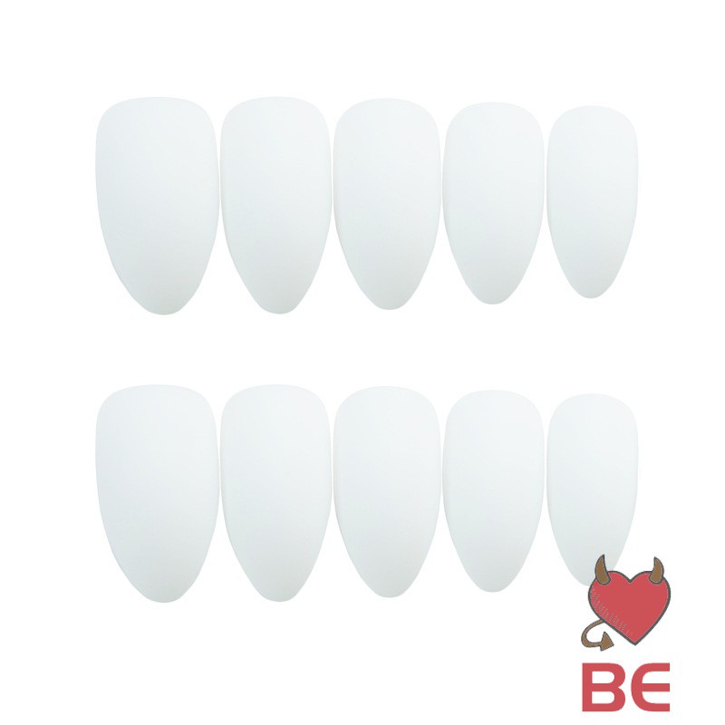 YADORNOS Bộ 24 móng tay giả màu trắng chuyên dụng cho cô dâu
