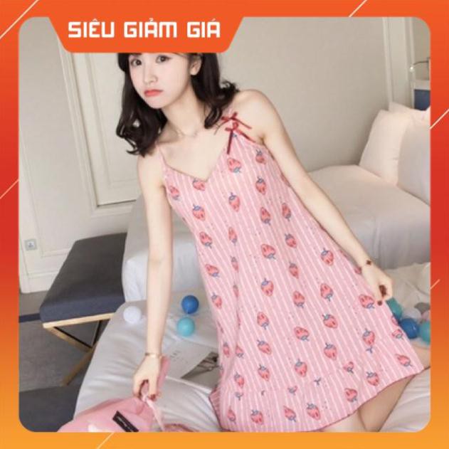 Váy Ngủ 2 Dây Kèm Bịt Mắt Loại 1 Túi Zip