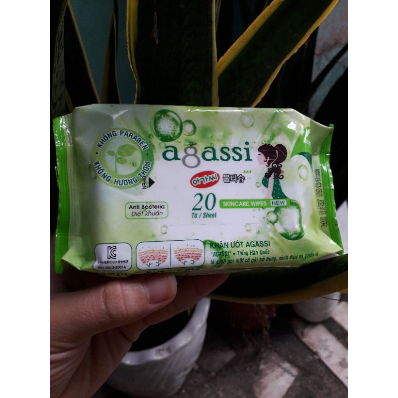 KHĂN ƯỚT AGASSI 20 TỜ