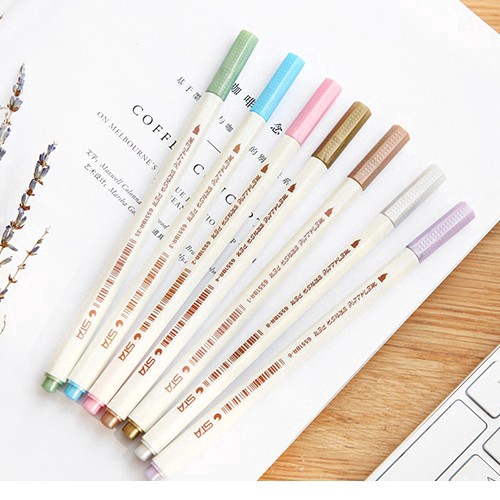 10 cây bút màu đầu mềm/cứng cho màu đều