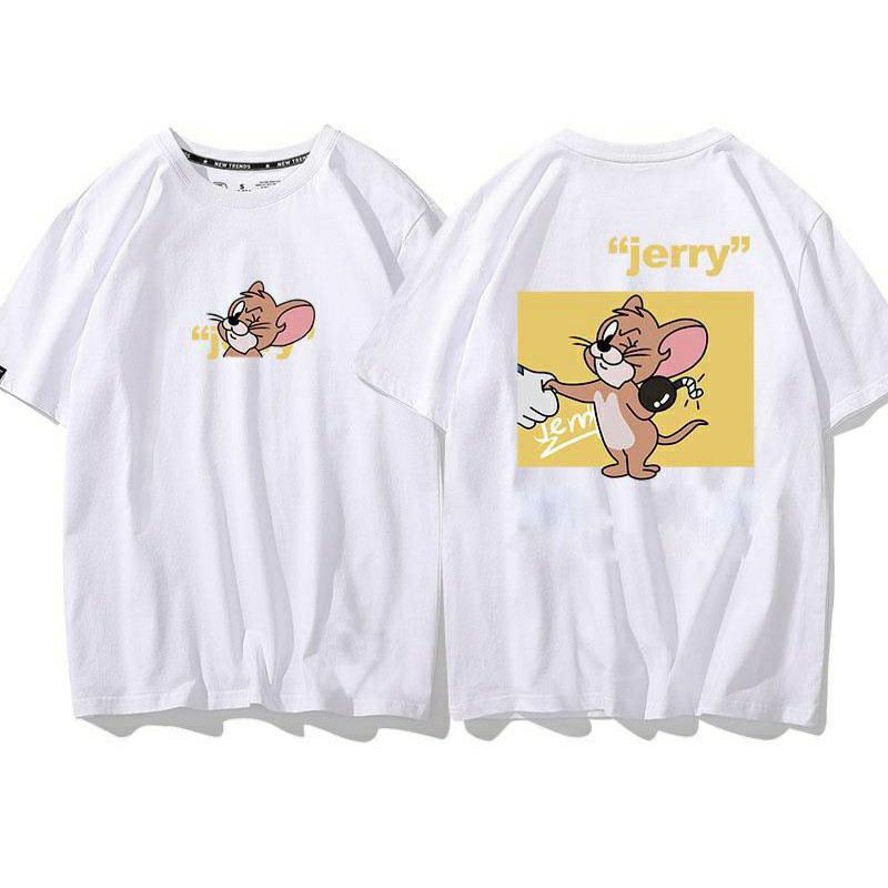 Áo thun tay lỡ Unisex Mèo chuột