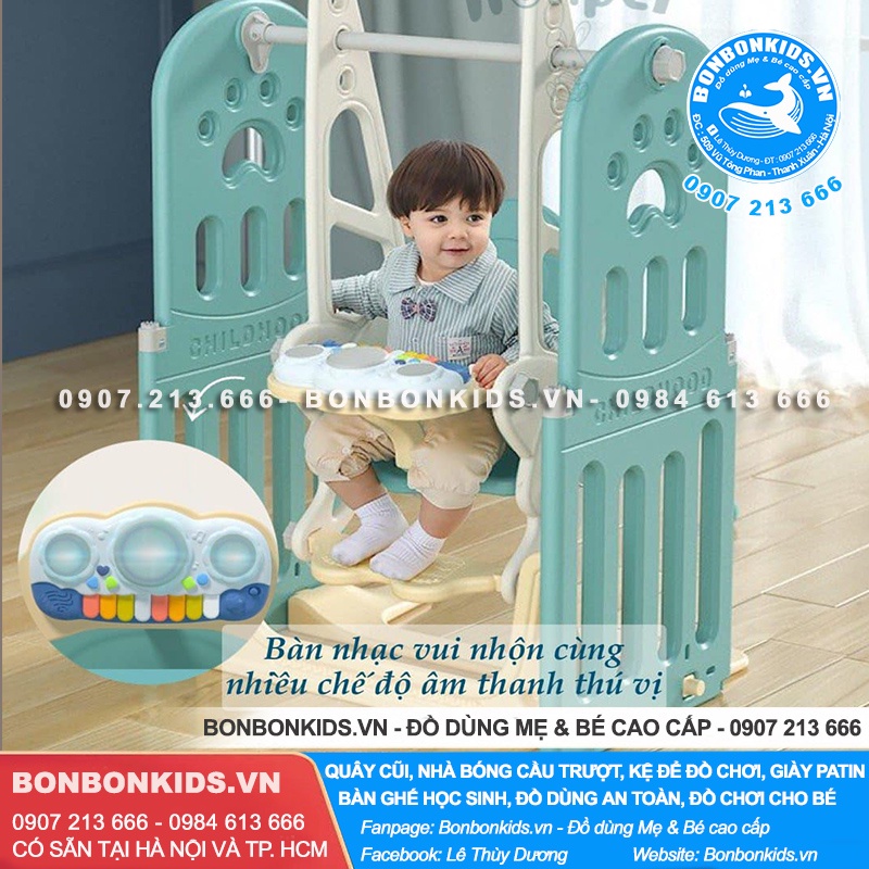 Full set quây cũi Honper sư tử cho bé, Quây sư tử