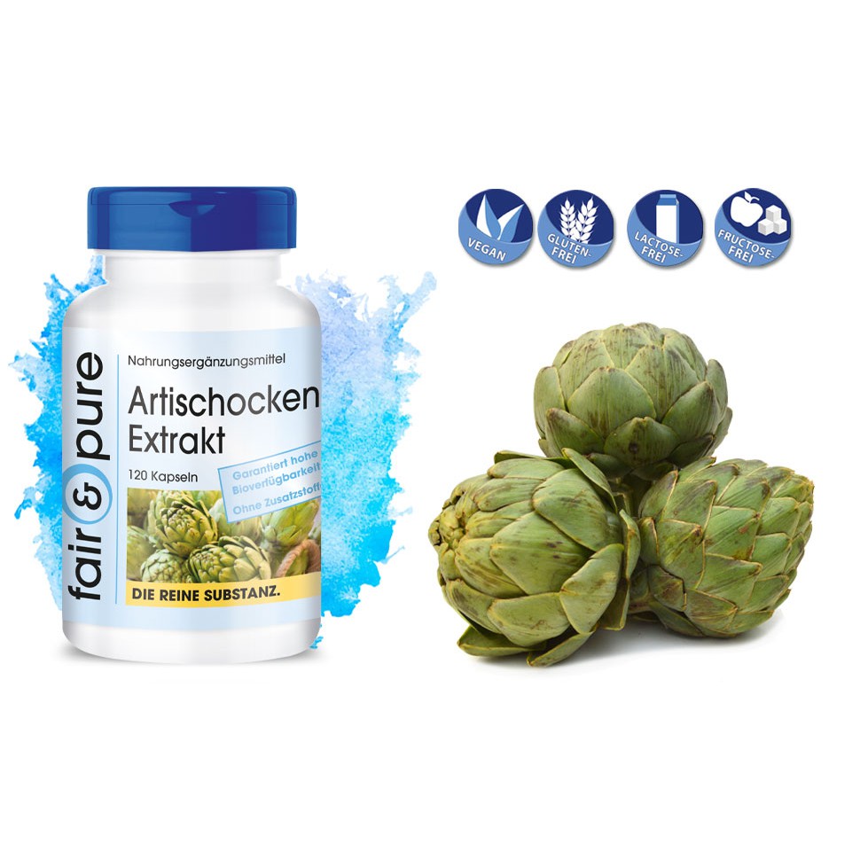 Viên uống bổ gan Artischocken Extrakt Fair & Pure Đức giúp mát gan , thải độc gan  thanh nhiệt