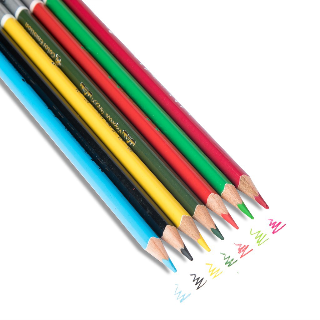 Bút chì màu học sinh hộp sắt DELI- EC00205 - EC00225 -- EC00230-  EC00235