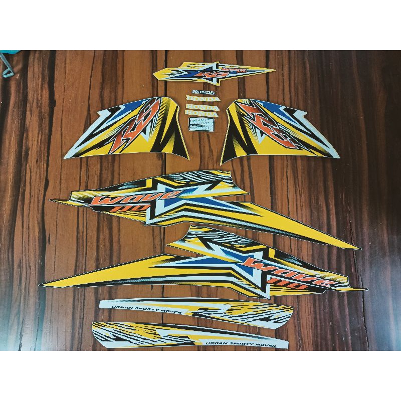 Bộ tem Wave RS 110 màu vàng 2011