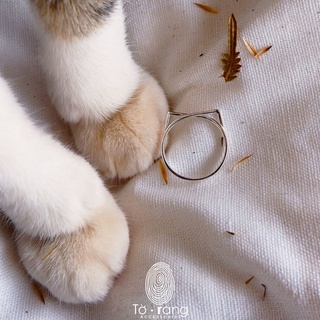 Nhẫn mèo cute bạc 925 - nhẫn cho người yêu mèo