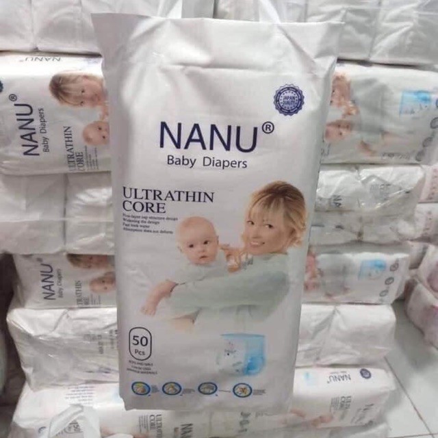 Combo 1 bịch bỉm quần nanu baby m50/l50/xl50/xxl50/xxxl50