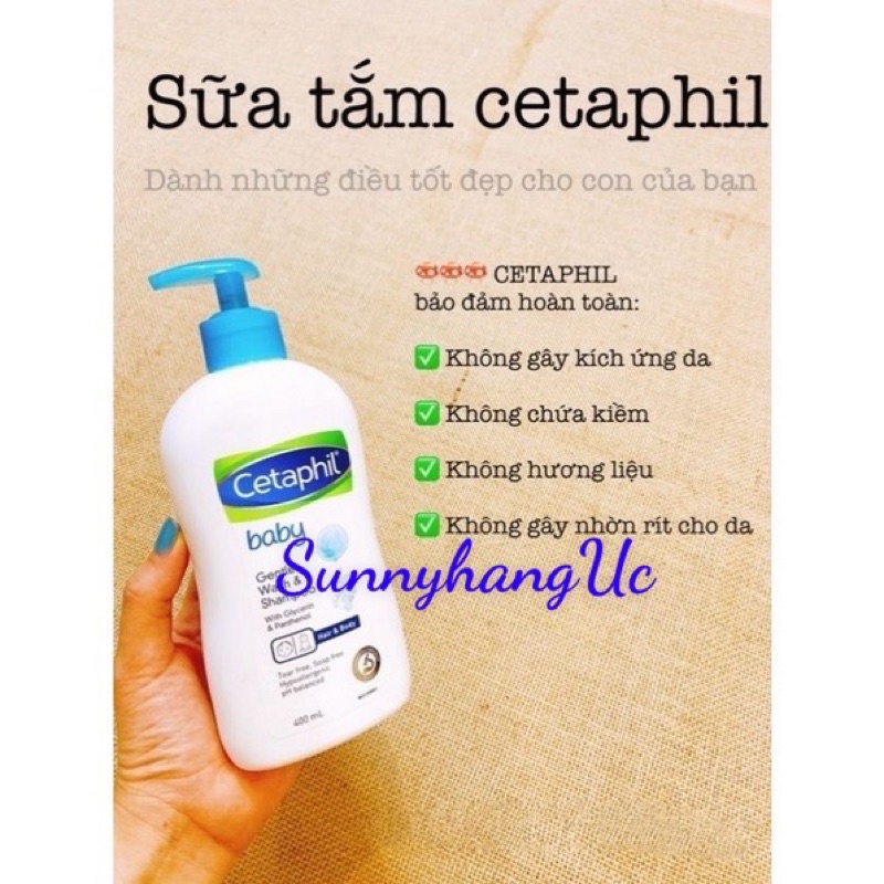 SỮA TẮM GỘI TOÀN THÂN CHO BÉ CETAPHIL 400ml