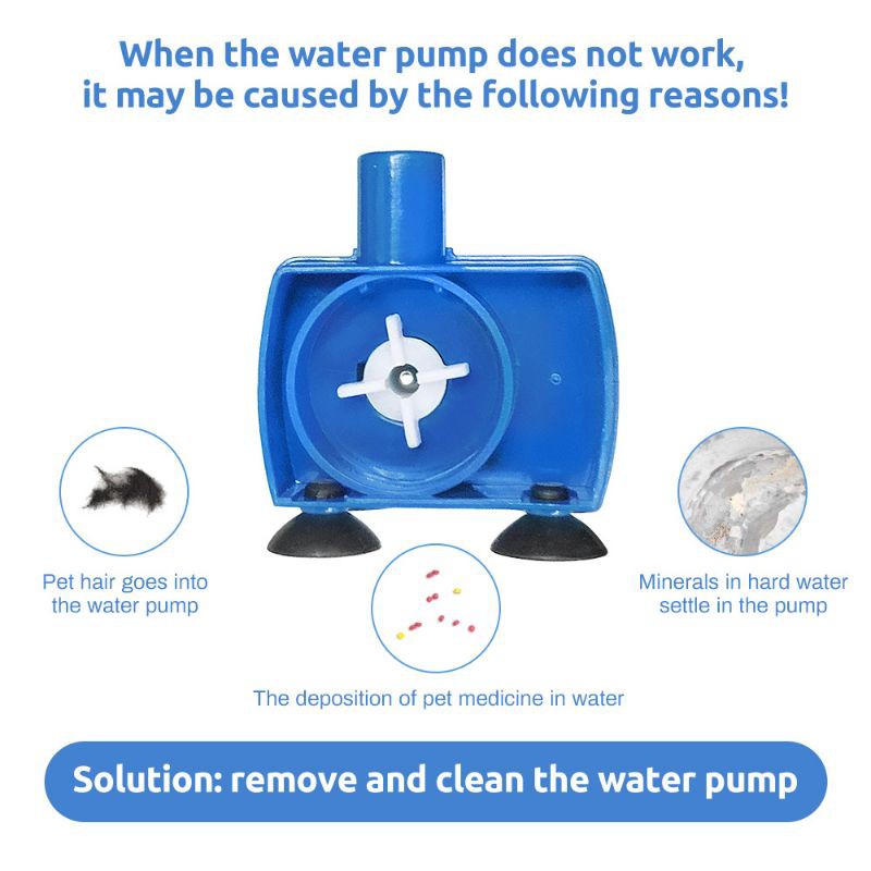Máy bơm có đèn led cho máy uống nước chó mèo máy lọc nước thú cưng