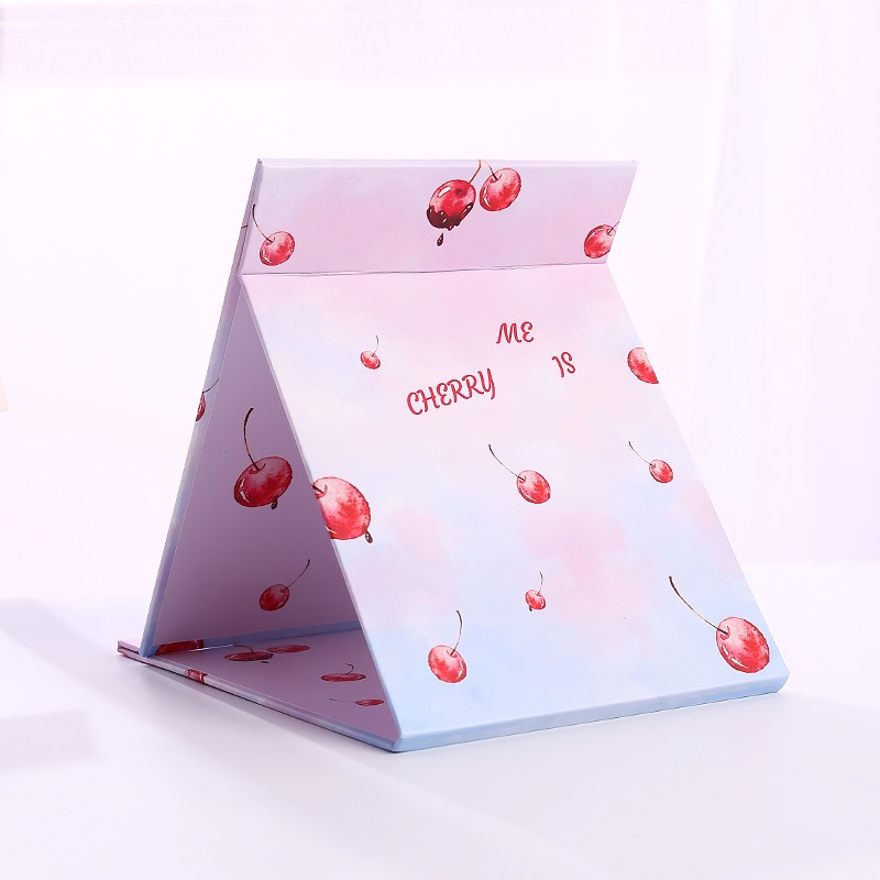 Gương trang điểm để bàn gập gọn dễ thương, Gương trang điểm nhỏ gọn thích hợp không gian bàn nhỏ sinh viên