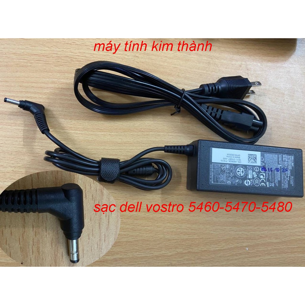 Sạc Laptop Dell Vostro 5460 5470 5480 5560 chân nhỏ ZIN 19.5V – 3.34A (sạc chỉ dành cho mã Dell Vostro 5460 5470 5480)