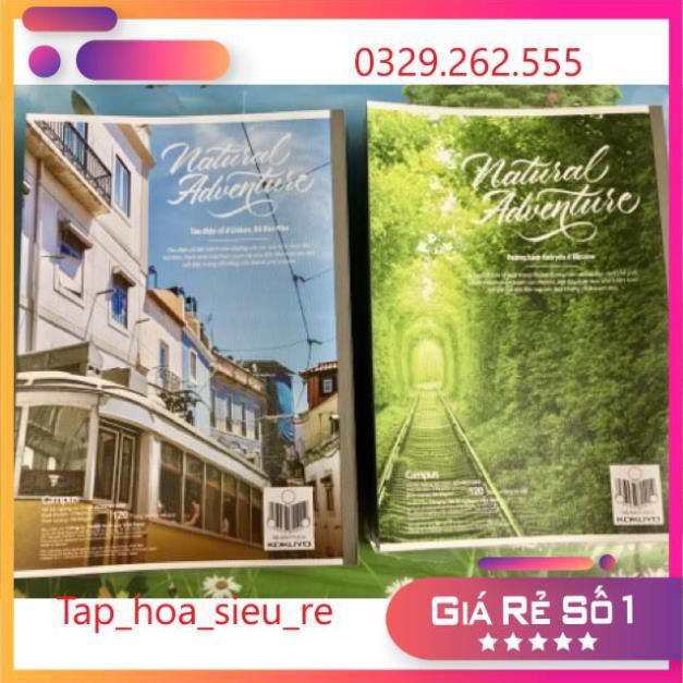 (Rẻ Vô địch) Set 10 Vở kẻ ngang Campus 120 trang có chấm hàng cao cấp