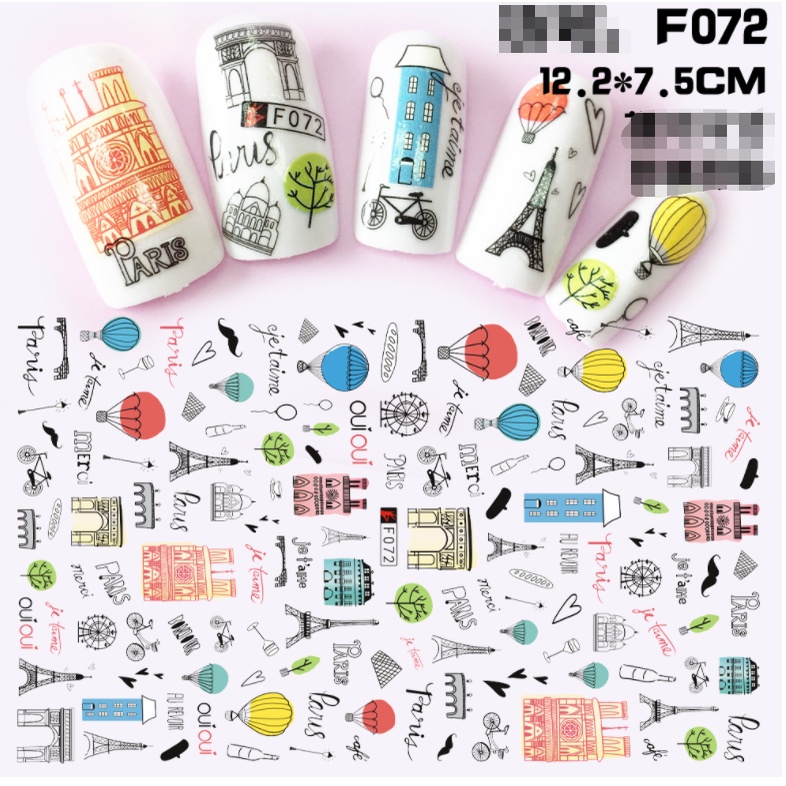 sticker trang trí nail